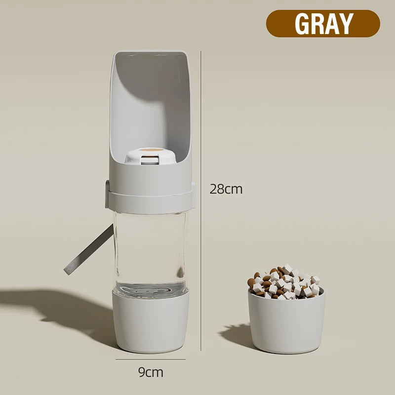 Dog Travel Water Bottle 2 In 1 Pwater Bottle For Dogs Leak-Proof Dog Travel Accessories Outdoor Water Cup Travel Pet Supplies