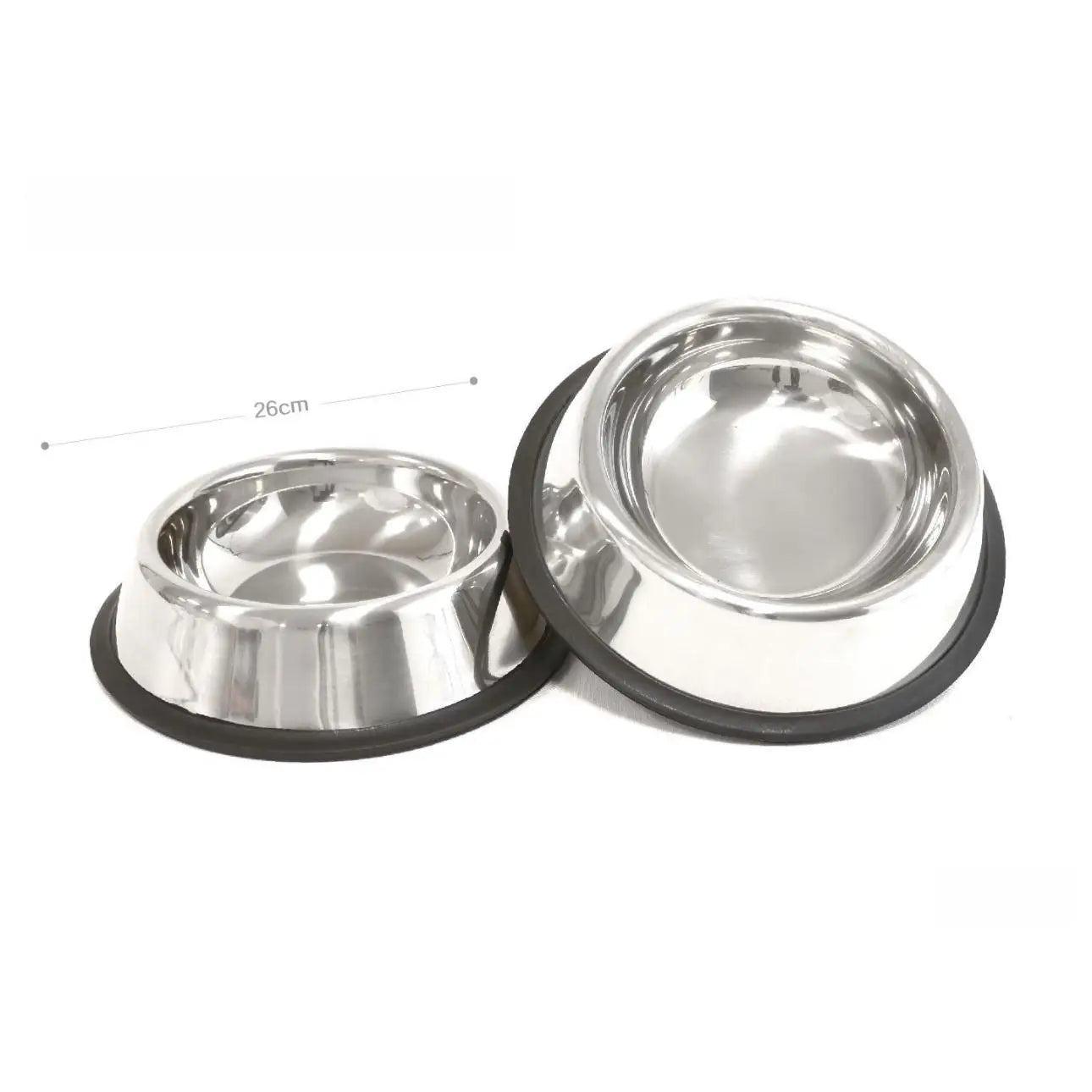 Stainless Steel Non-Slip Bowls — 18/22/26 cm