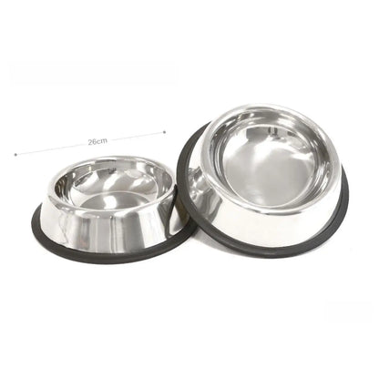 Stainless Steel Non-Slip Bowls — 18/22/26 cm