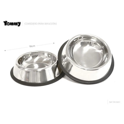 Stainless Steel Non-Slip Bowls — 18/22/26 cm