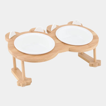 Raised Ceramic Food & Water Set