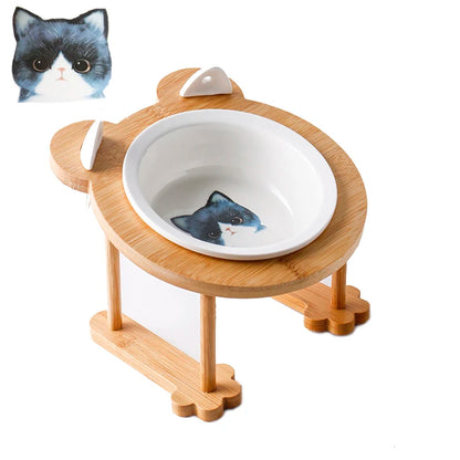 Raised Ceramic Food & Water Set