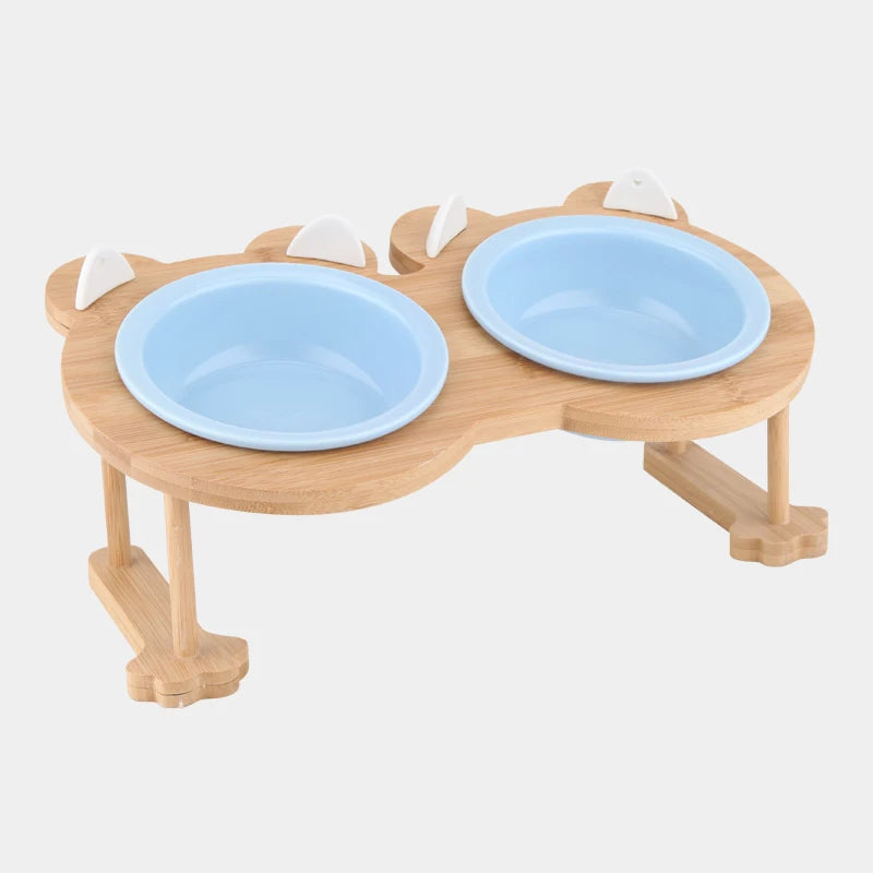 Raised Ceramic Food & Water Set