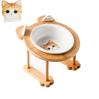 Raised Ceramic Food & Water Set