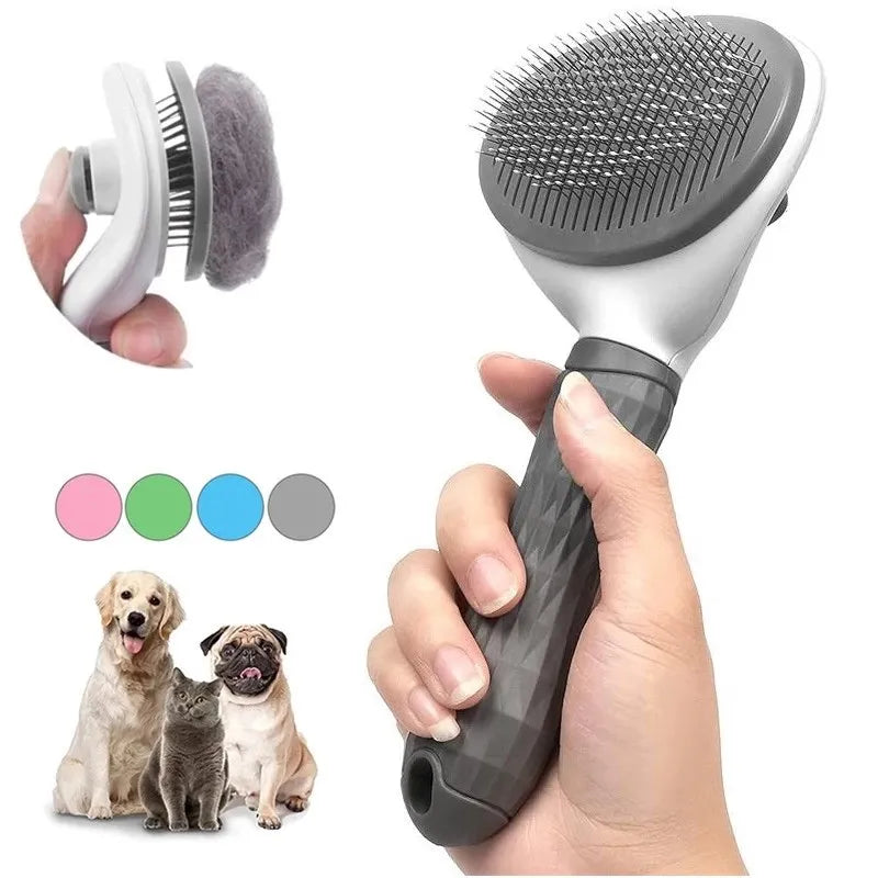 One-Click Clean Grooming Brush for Cats
