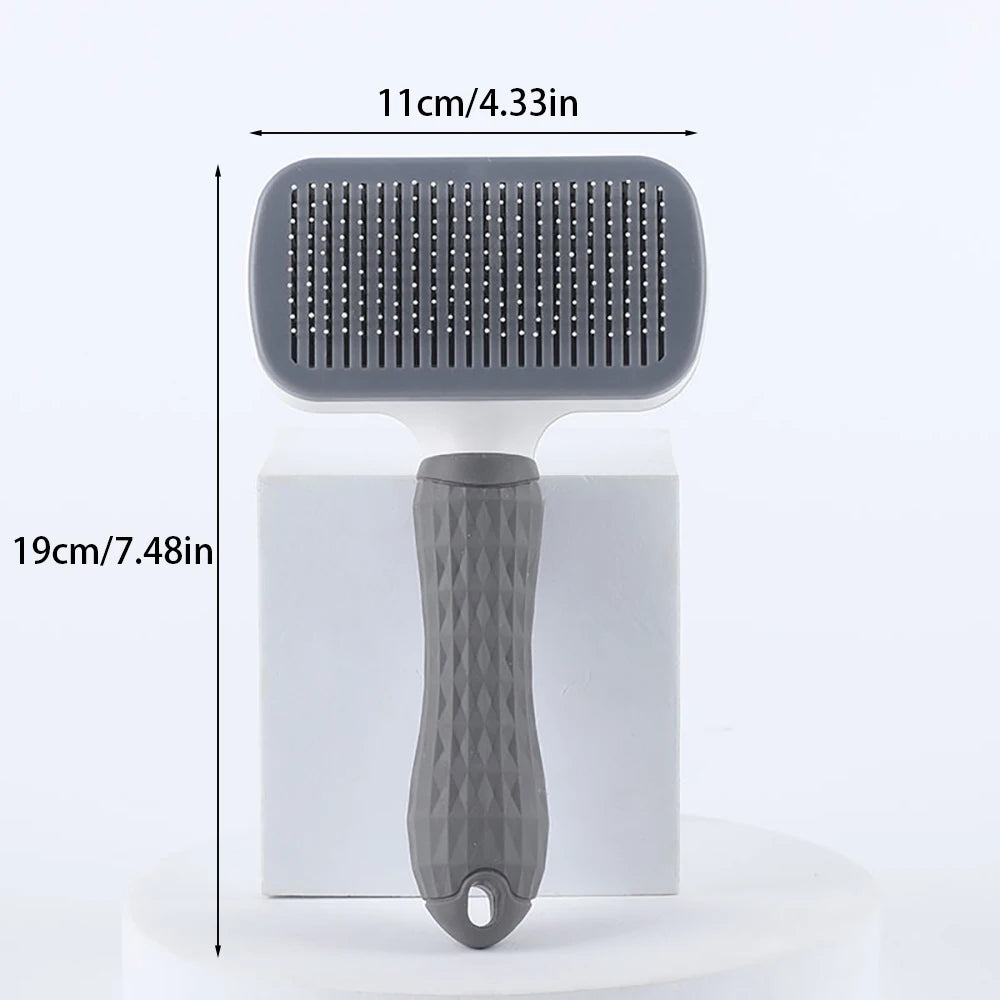 One-Click Clean Grooming Brush for Cats