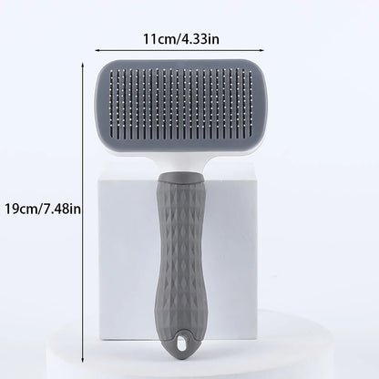 One-Click Clean Grooming Brush for Cats