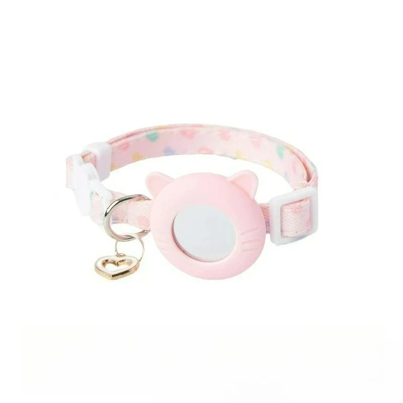 Adjustable AirTag Cat Collar,Pet Tracker Collar for  AirTag,Breakaway Collar with AirTag Case,Cat Collar with GPS Holder,Pet toy