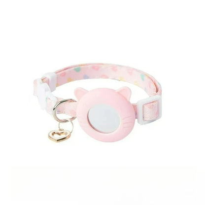 Adjustable AirTag Cat Collar,Pet Tracker Collar for  AirTag,Breakaway Collar with AirTag Case,Cat Collar with GPS Holder,Pet toy