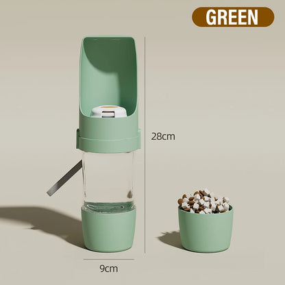 Dog Travel Water Bottle 2 In 1 Pwater Bottle For Dogs Leak-Proof Dog Travel Accessories Outdoor Water Cup Travel Pet Supplies