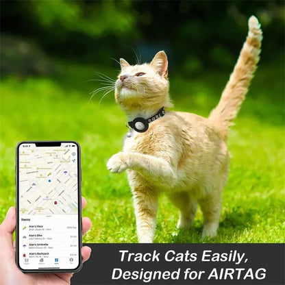 AirTag-Ready Breakaway Cat Collar — Bell & Reflective Trim
