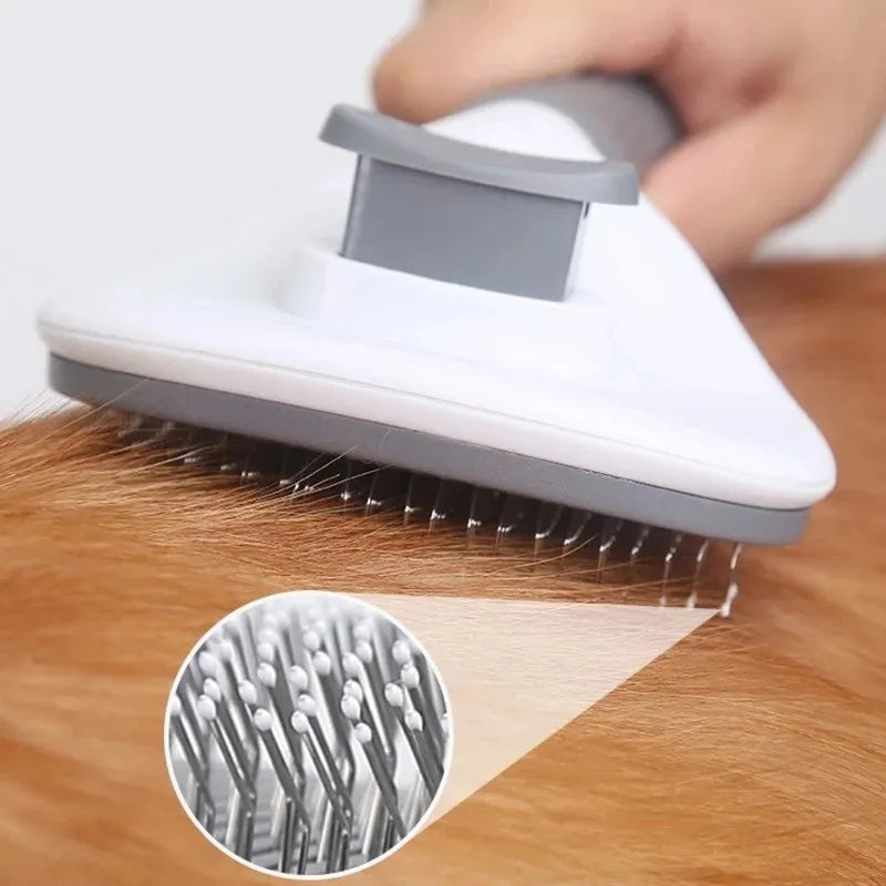 One-Click Clean Grooming Brush for Cats