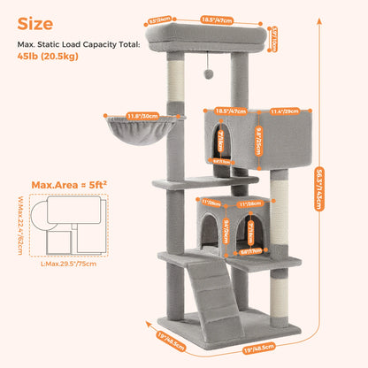106 cm Cat Tower — Perch, Hammock & Hideout