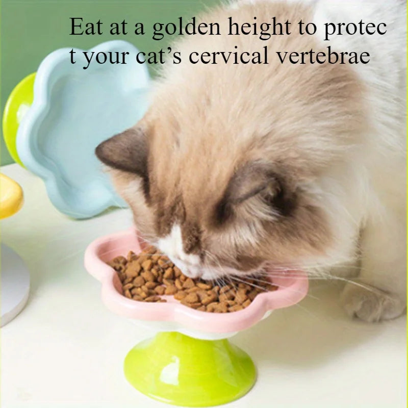 Flower Bowl — Elevated Ceramic Dish for Whisker-Happy Meals