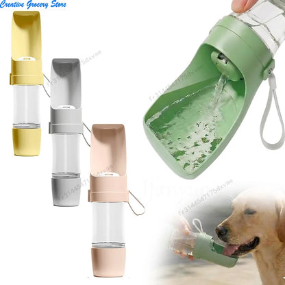 Dog Travel Water Bottle 2 In 1 Pwater Bottle For Dogs Leak-Proof Dog Travel Accessories Outdoor Water Cup Travel Pet Supplies