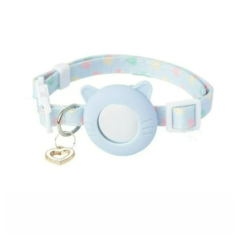 Adjustable AirTag Cat Collar,Pet Tracker Collar for  AirTag,Breakaway Collar with AirTag Case,Cat Collar with GPS Holder,Pet toy