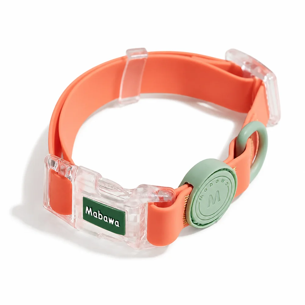Pastel Silicone Lightweight and Easy To Clean Adjustable Pet Collar Designed for Small Dogs