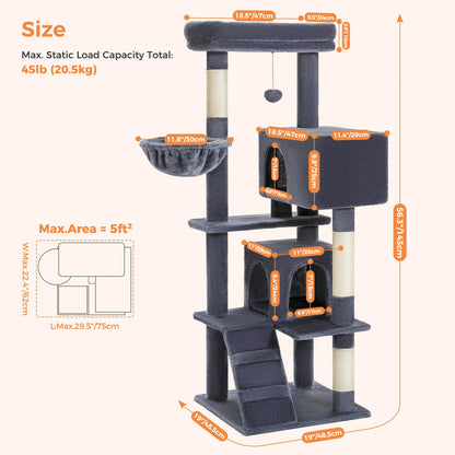 106 cm Cat Tower — Perch, Hammock & Hideout