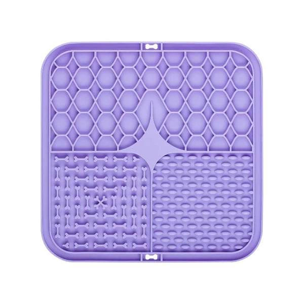 Pet Lick Silicone Mat Slow Feeder Dog Food Plate Bathing Distraction Sucker Training Feeder for Dogs Kitchen Supplies