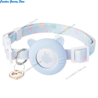 Adjustable AirTag Cat Collar,Pet Tracker Collar for  AirTag,Breakaway Collar with AirTag Case,Cat Collar with GPS Holder,Pet toy